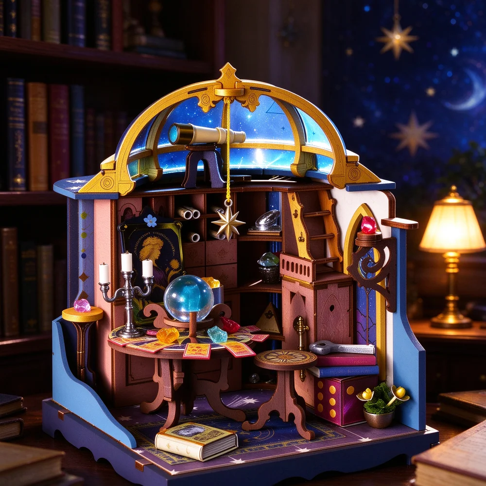 Miniature Led Light Kit For Dollhouse - 마법 같은 미니어처 방 DIY 나무