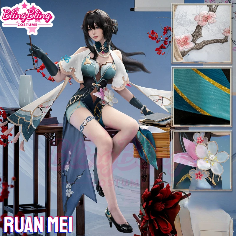 Star Rail Ruan Mei Cosplay Costume Game Honkai Star Rail Genius Society RuanMei Cosplay Costume Ruan Mei Sexy Costume Halloween