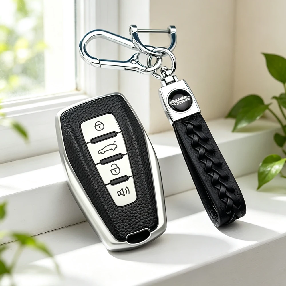 TPU Car Remote Key Case Cover for Geely Emgrand X7 EX7 Coolray 2019-2020 Auto Styling Holder Shell Fob Accessories