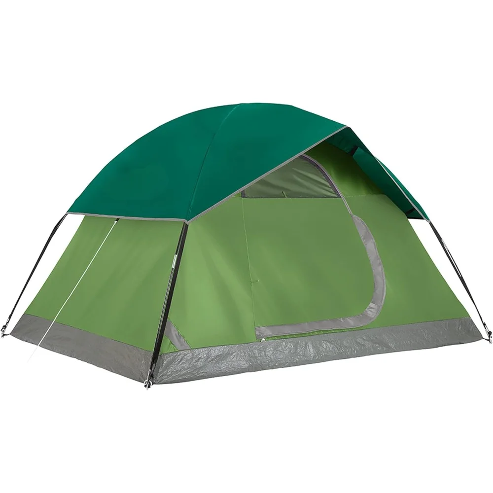 Camping Tent, 2 Person Dome Tent with Snag-Free Poles for Easy Setup in Under 10 Mins, Included Rainfly Blocks Wind & Rain