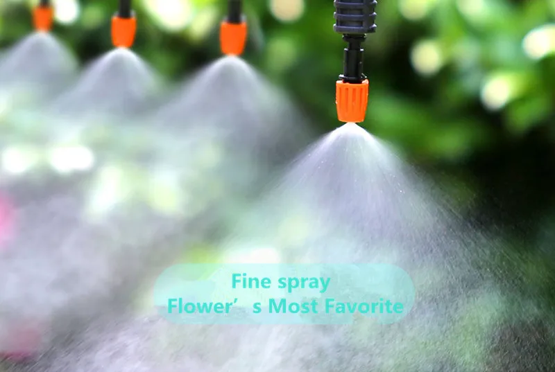 10pcs Garden Lawn Irrigation Spray Nozzles And Plant Watering Vegetables Cool 6mm Interface Interchangeable Tools Aeroponics