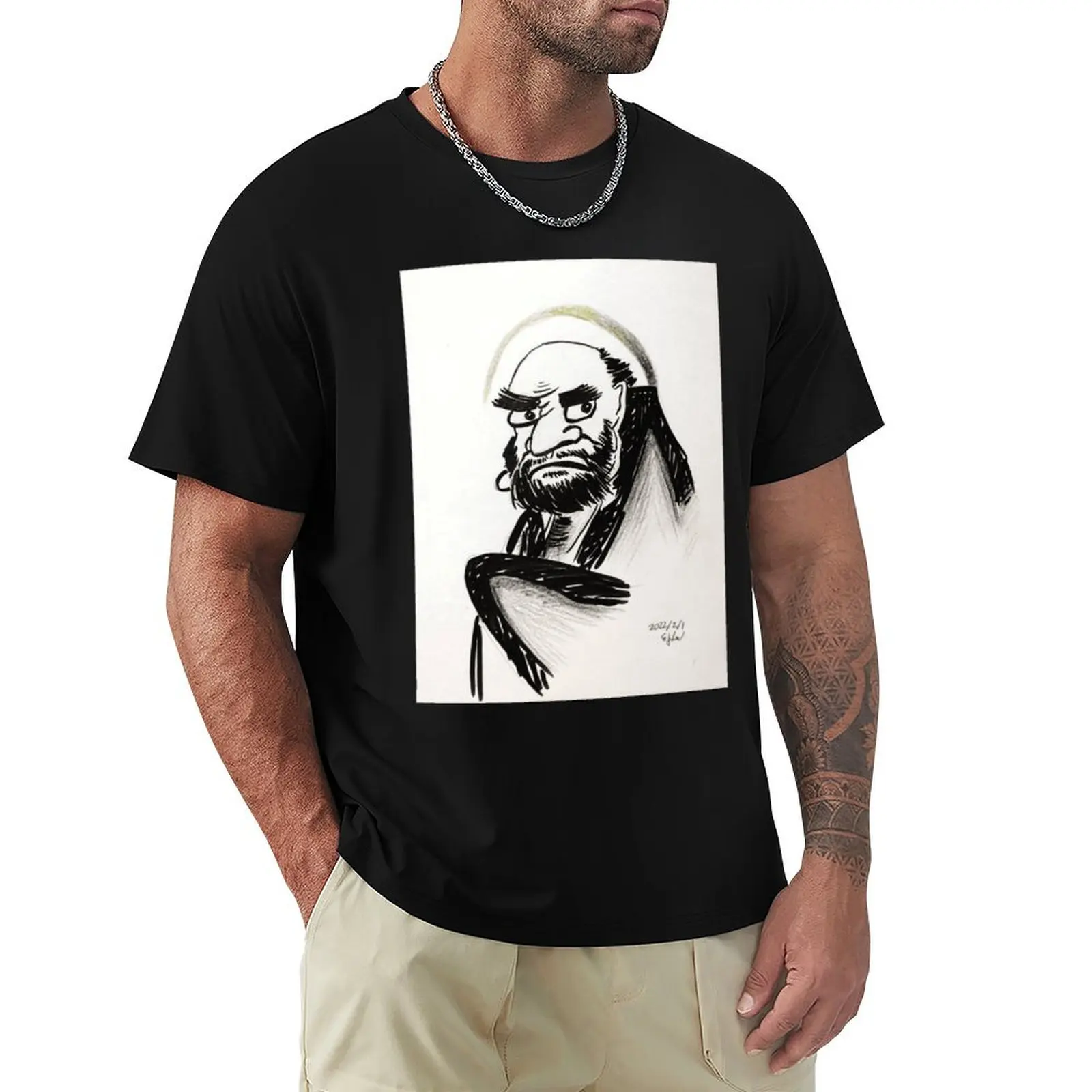 Bodhidharma for good energyPremium Scoop . T-Shirt shirts graphic tee vintage clothes graphic shirts men