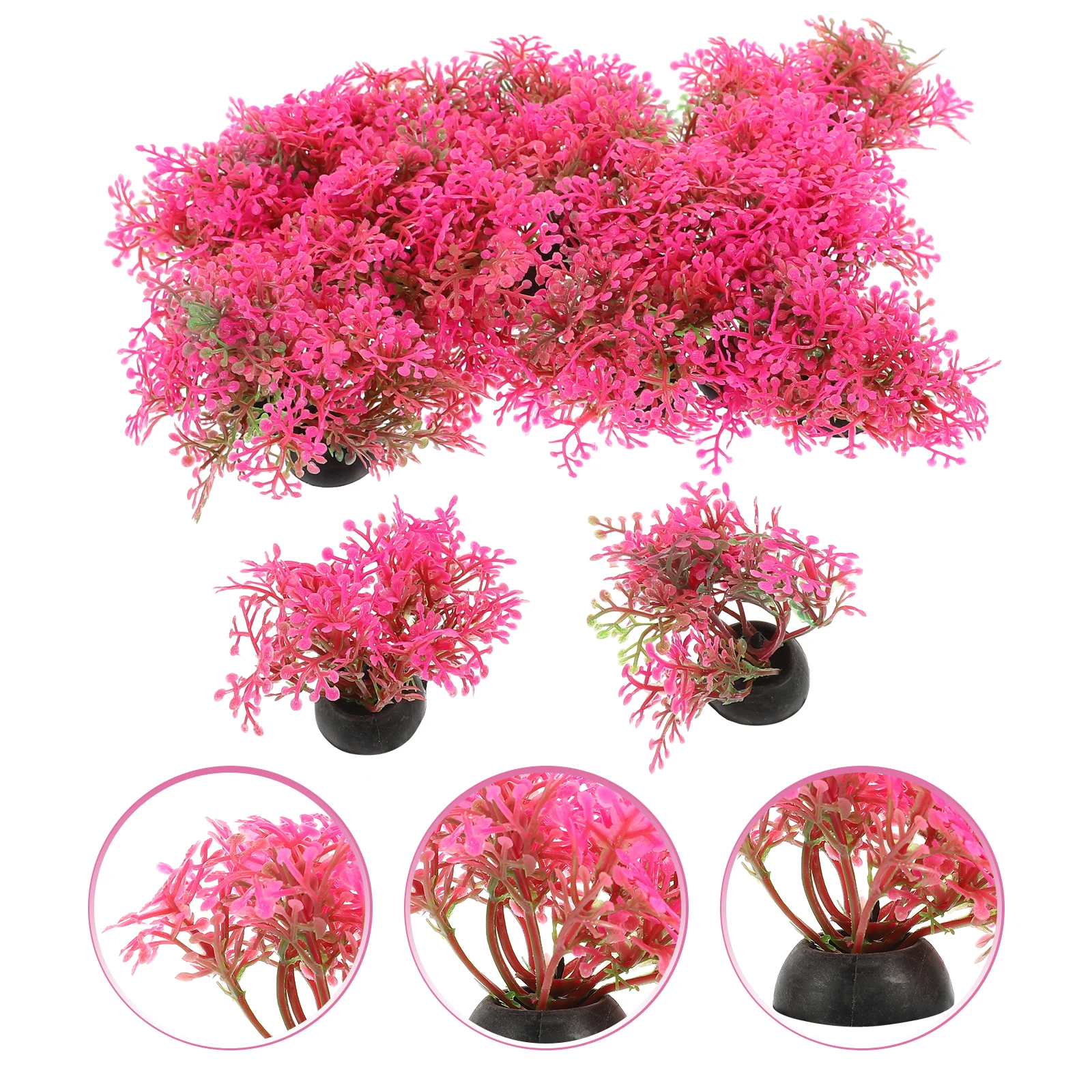 

20 Pcs Aquatic Decoration Fish Tank Aquarium Plants Seaweed Ornaments Plastic Decorations