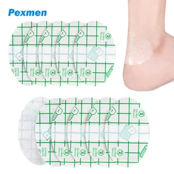 Pexmen-Autocollant de protection du talon, 10/20 pièces, étiquette imperméable, invisible, soins des pieds, anti-usure, pour chaussures