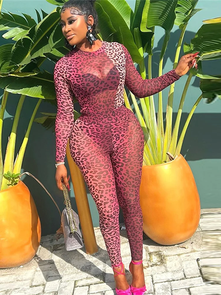 

Weird Puss See Through женский комплект из 2 предметов, сексуальное боди с леопардовым принтом Rave + леггинсы, корректирующее фигуру, облегающая одинаковая клубная одежда для активного отдыха