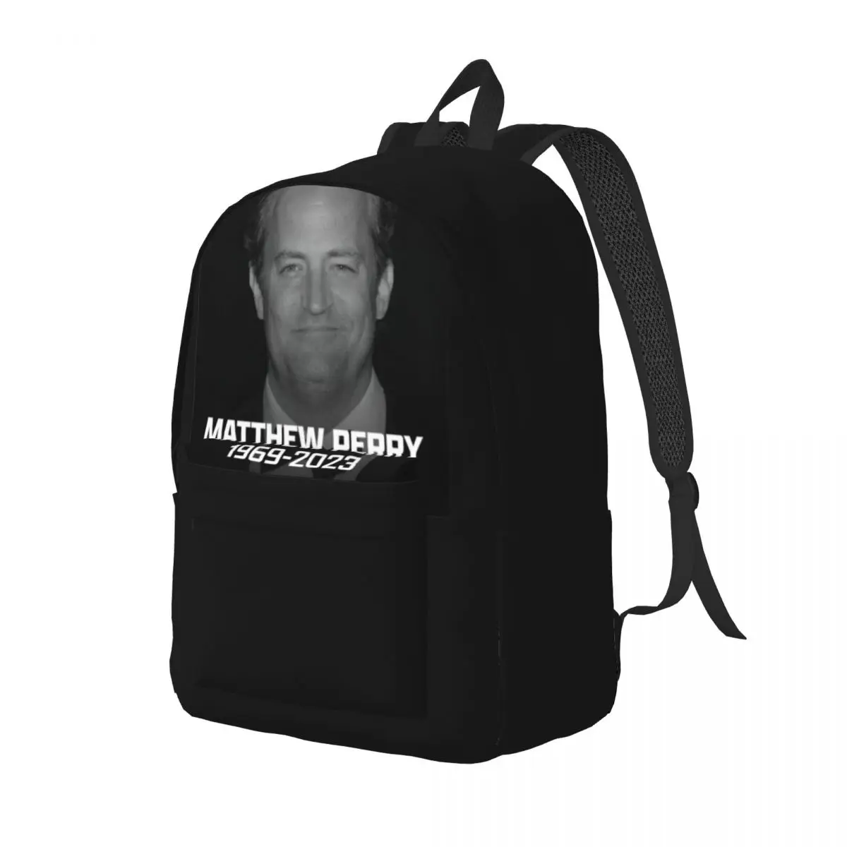 Rip Matthew Perry Chandler Bing Backpack for Men Women Fashion High School Business Daypack Laptop Shoulder Bag Lightweight