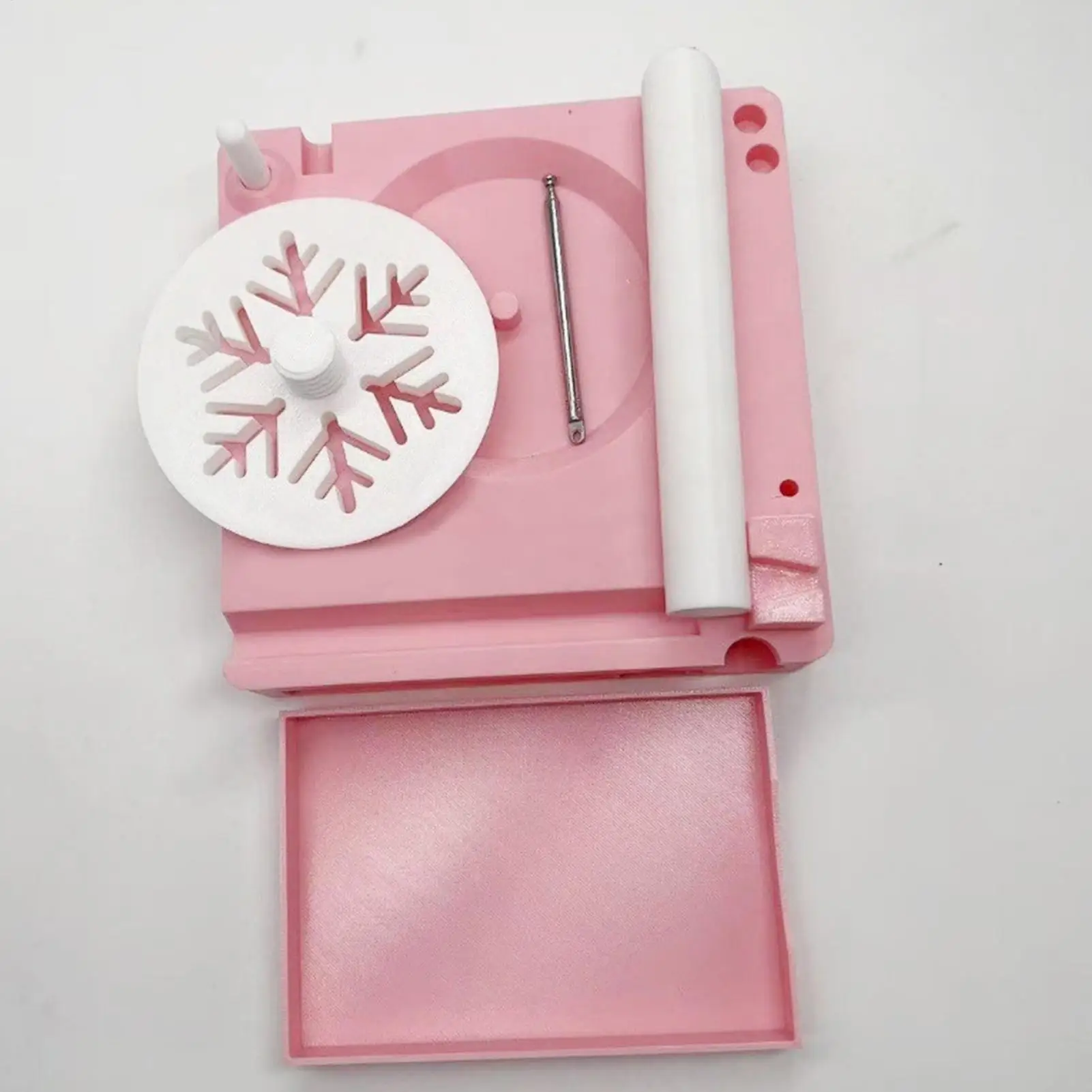 

Portable Yarn Holder Portable Knitting Organizer Yarn Spool Rack Phone Stand For Women Girls Beginners Knitter Crocheter Craft