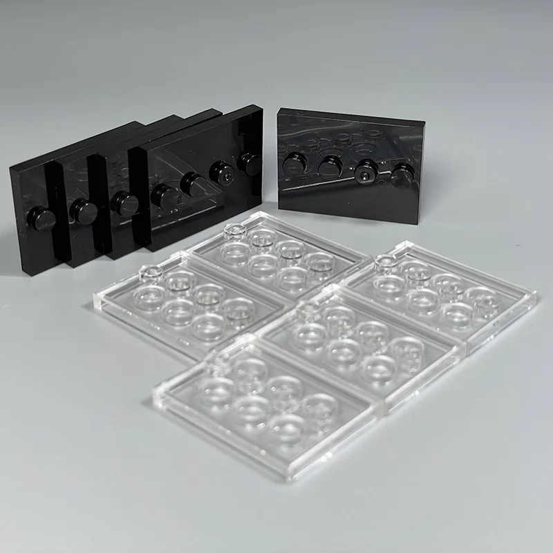 MOC – blocs de construction de Base 4x3, figurines de soldats, plaque de partie, accessoires de planche debout, petites particules, briques compatibles, jouets QT04