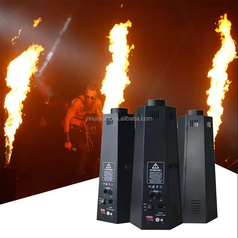 【Wholesale Price】 Special Effects Flame Thrower For Stage DMX 512 Fire Column Machine 200W Power For Atmosphere & Effect