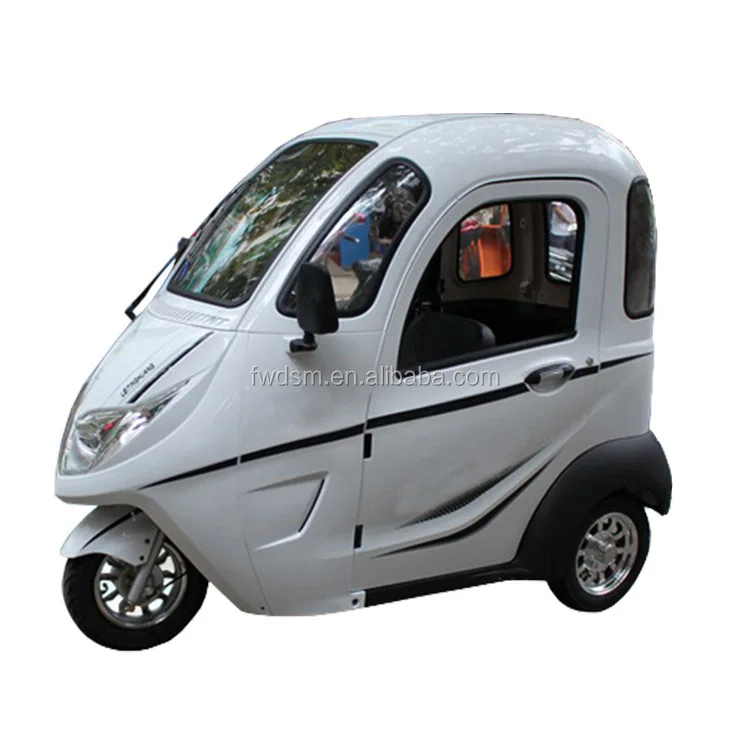 Enclosed cheap adult electric tricycle with passenger seat