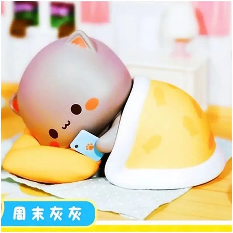 Genuine Mitao Cat Blind Box Cat'S Fourth Play: Love Like Peach 4th Series Anim Action Figure Cartoon Model Kids Toy Gift