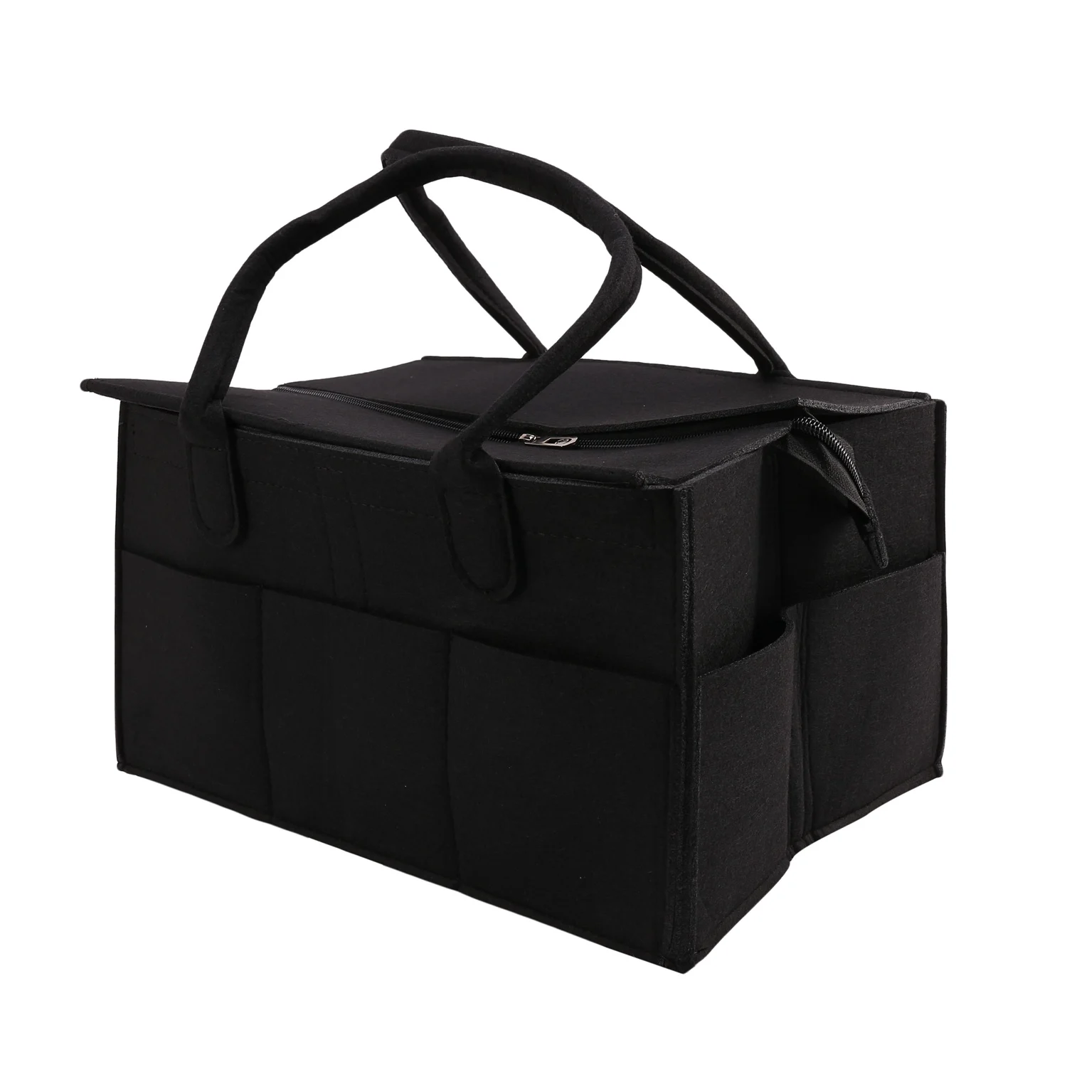 A68P-Foldable Baby Diaper Caddy Organiser Gift Kid Bag/Box For Car Travel Changing Table Organizer With Lid Storage Bag