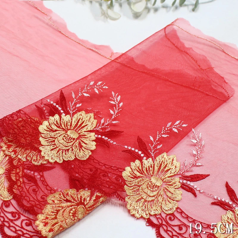 

30Yards Red Purple Sexy Lingerie Embroidery Lace Fabric Hand Made Sewing Craft DIY Lace Triming For Bra Clothing Accessories