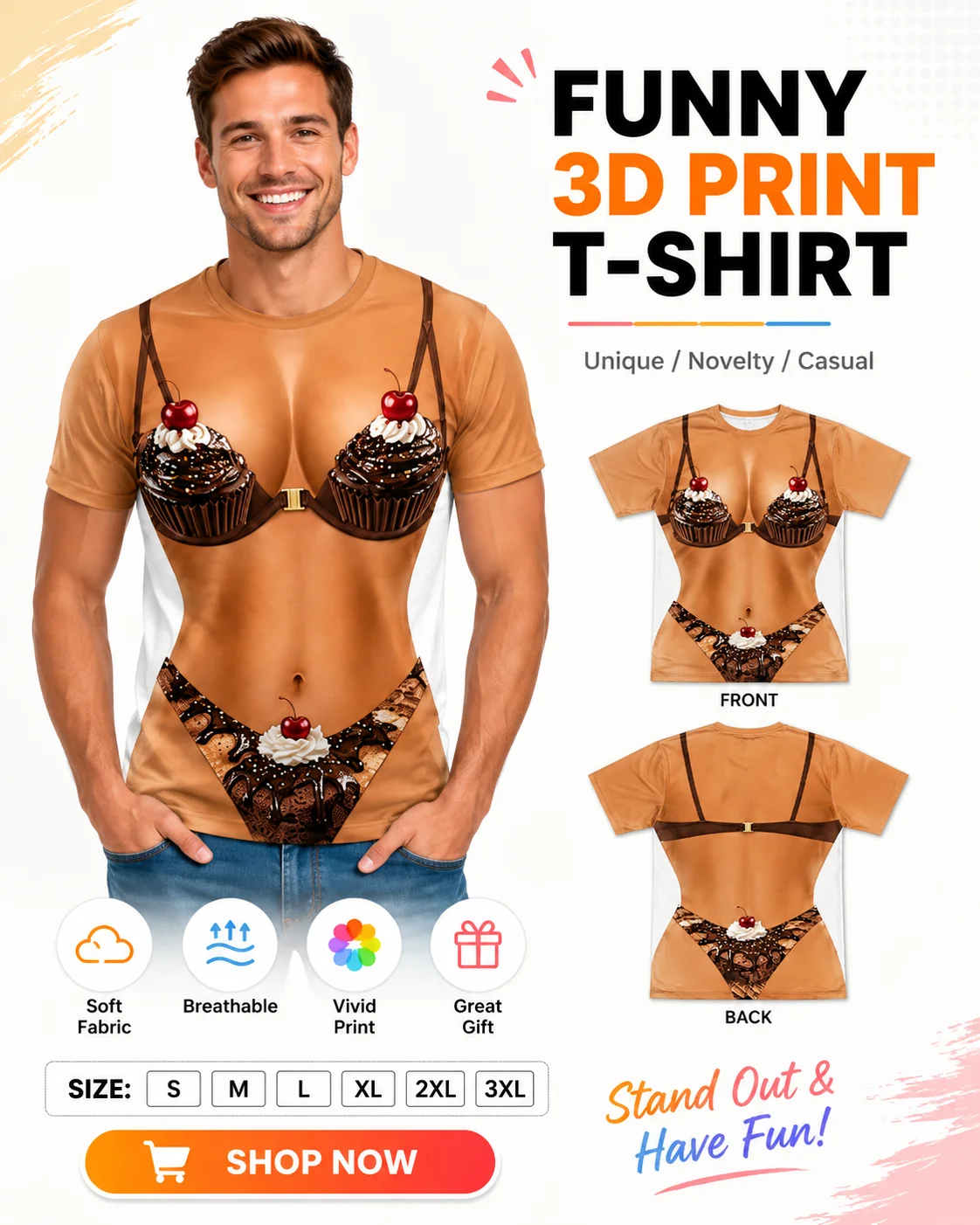 Sexy Funny Bikini Fruit T Shirt Women Men 3D Printed Summer Top Beach Vacation Fruit Pattern Tshirt Novelty Casual Clothing Gift