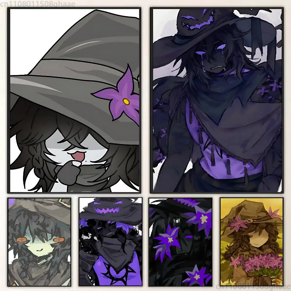 

Azure Anime Artists Canvas Painting for Living Room Home Decor Poster Fans Gifts-unframed