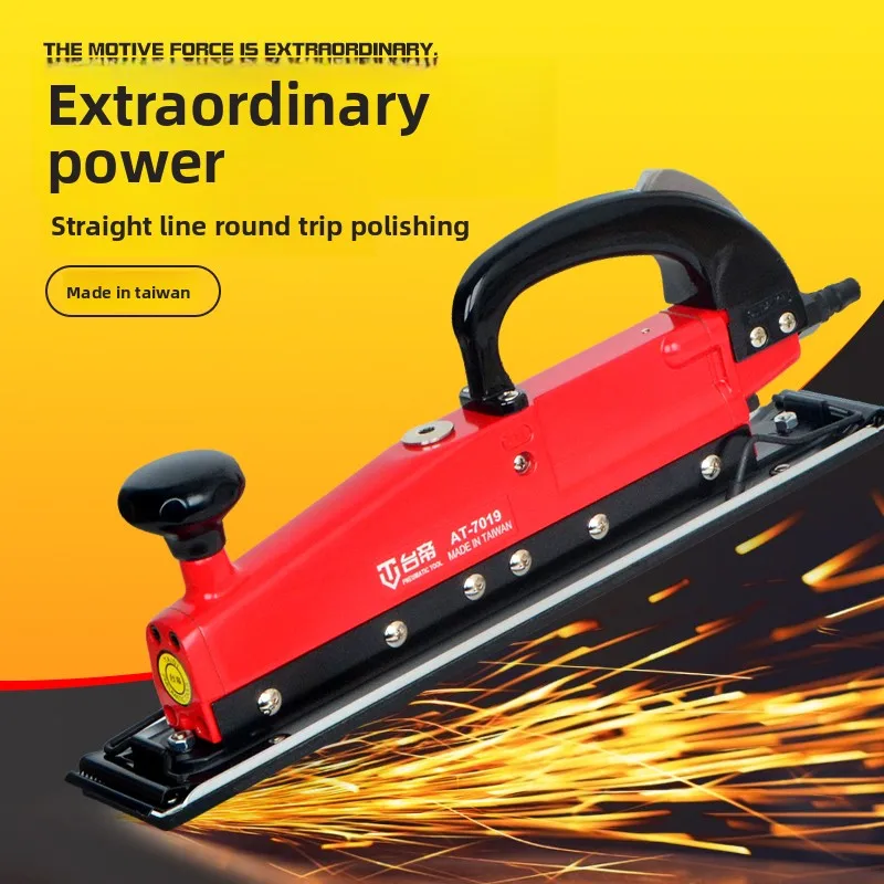 Taiwan Taidi Locomotive Linear Track-Type Reciprocating Wire Drawing Polishing Machine Pneumatic Square Grinder At-7019