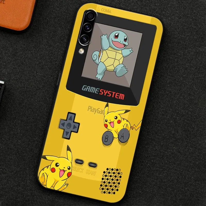 GameBoys Pokemon Pikachu Soft Cases For Samsung Galaxy A30 A30S A50 A50S A10 A70 A70S A20S A90 A10 A40 A7 A9 2018 Silicone Cover