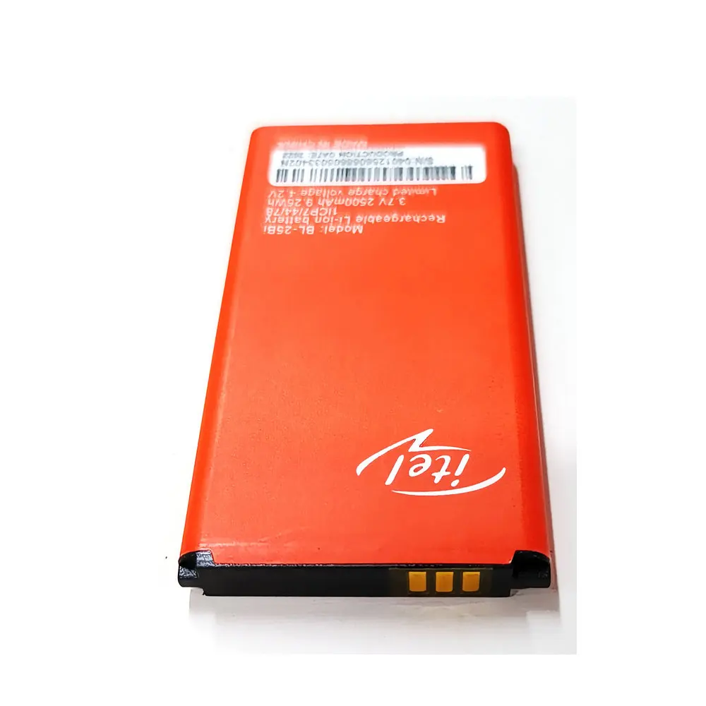 Bateria original para telefone móvel ITEL BL-25BI, 3.8V, 2500mAh, novo