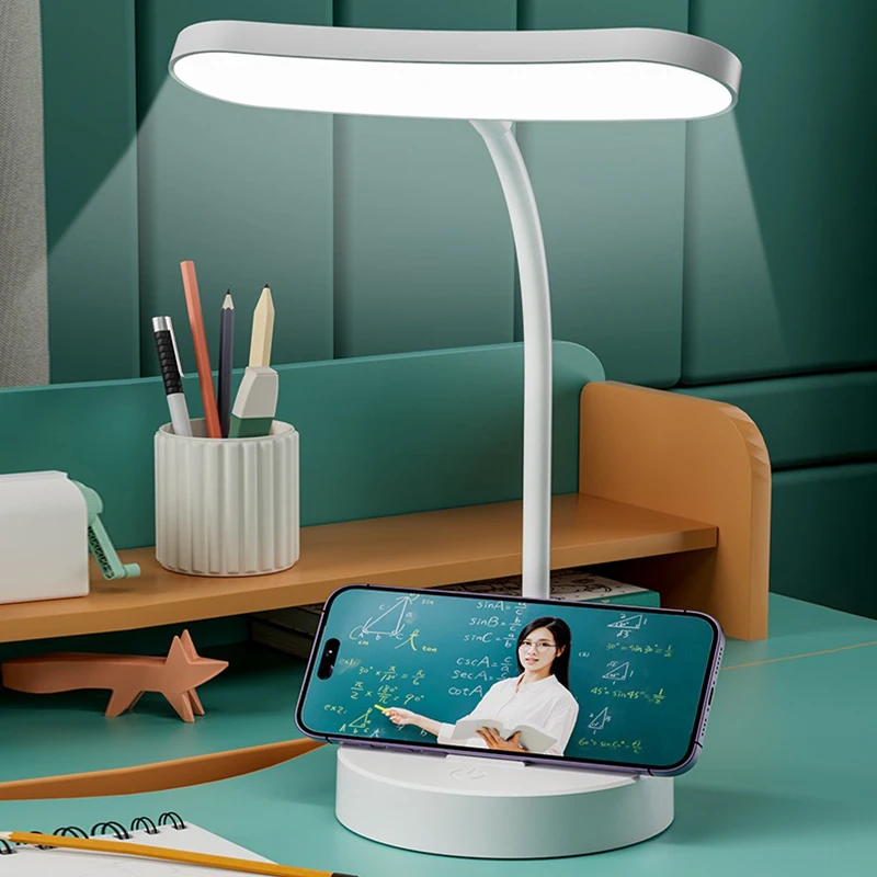 LED Reading Lamp Night Light Rechargeable 3 Level Dimming Light For Reading Study Bedroom Lighting