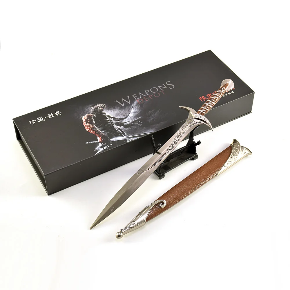 30 CM Ring King Movie Peripherals Sting Sword Metal Craft Weapon Model Gift Box Collectible Desk Ornaments Creative Gifts Toy