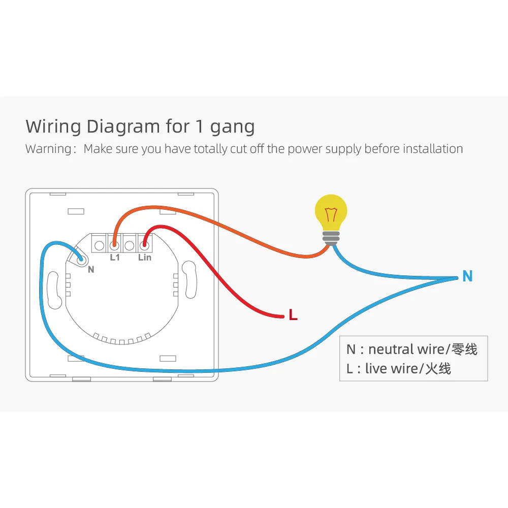 Intelligente Switch Europese Standaard Intelligente Wifi Schakelaar Een Manier Wandschakelaar Verbinding Alexa Voice Control Touch Schakelaar