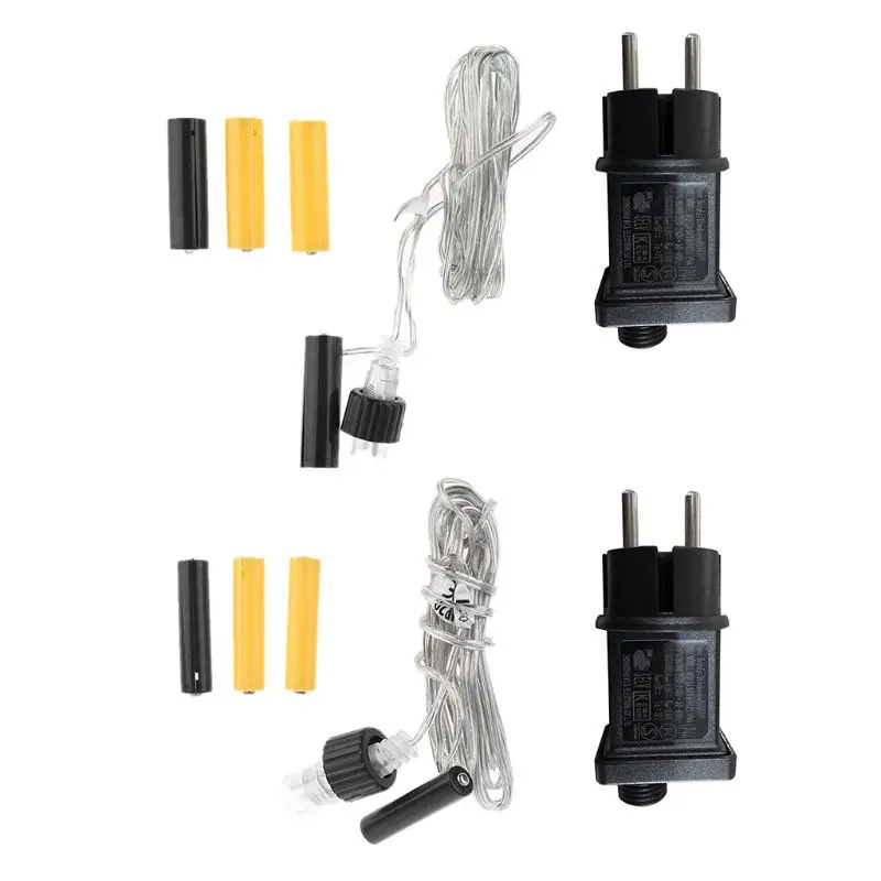 Éliminateur piles AA AAA, prise ue DX11, remplacement 2x 3x piles AA AAA, câble d'alimentation pour Radio lumière LED,