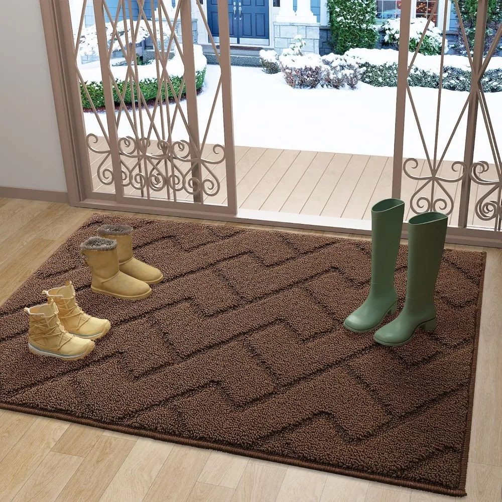 

Mat, Indoor Door Mat, 48x32, Dirt Resistant and Absorbent, Sturdy Non-Slip Rubber Backing, Washable Entry Mat, Rug, Mat