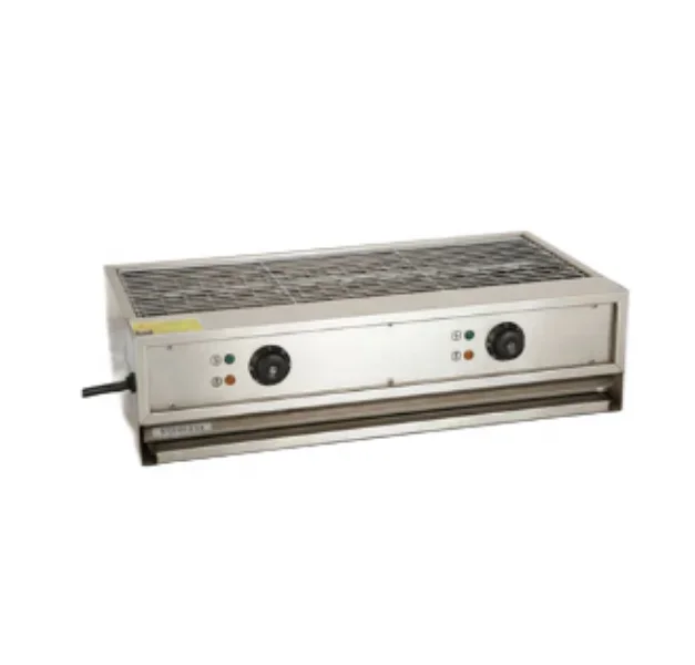 Máquina comercial elétrica profissional de alta qualidade para fazer produtos de carne, grelhas de churrasco em aço inoxidável