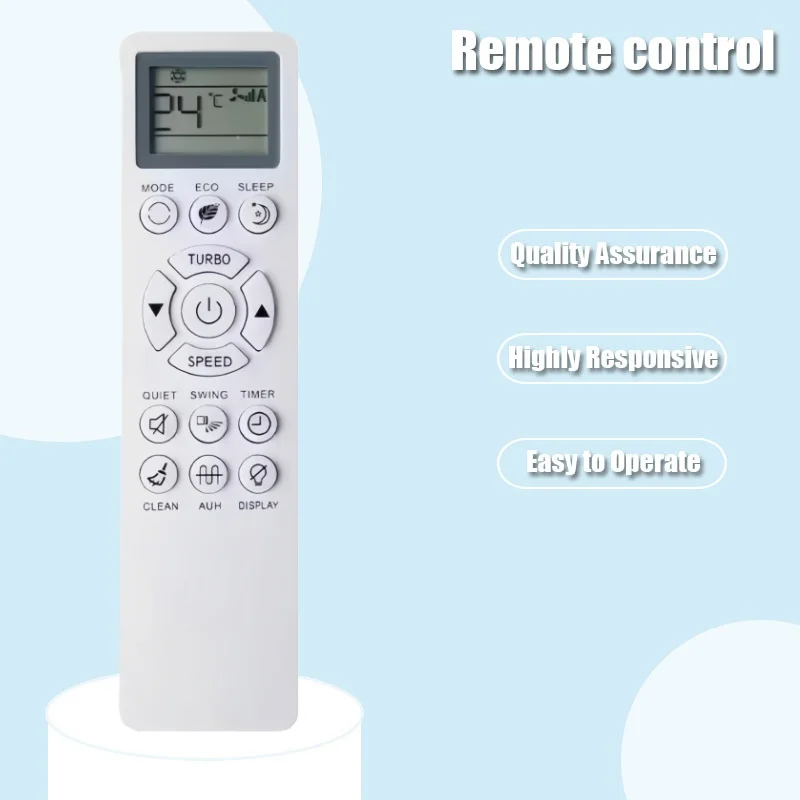 KKG26A-C1 Air Conditioner Remote Control for Changhong CHiQ Qike - Heating Cooling Fresh Air Cabinet Wall-Mounted