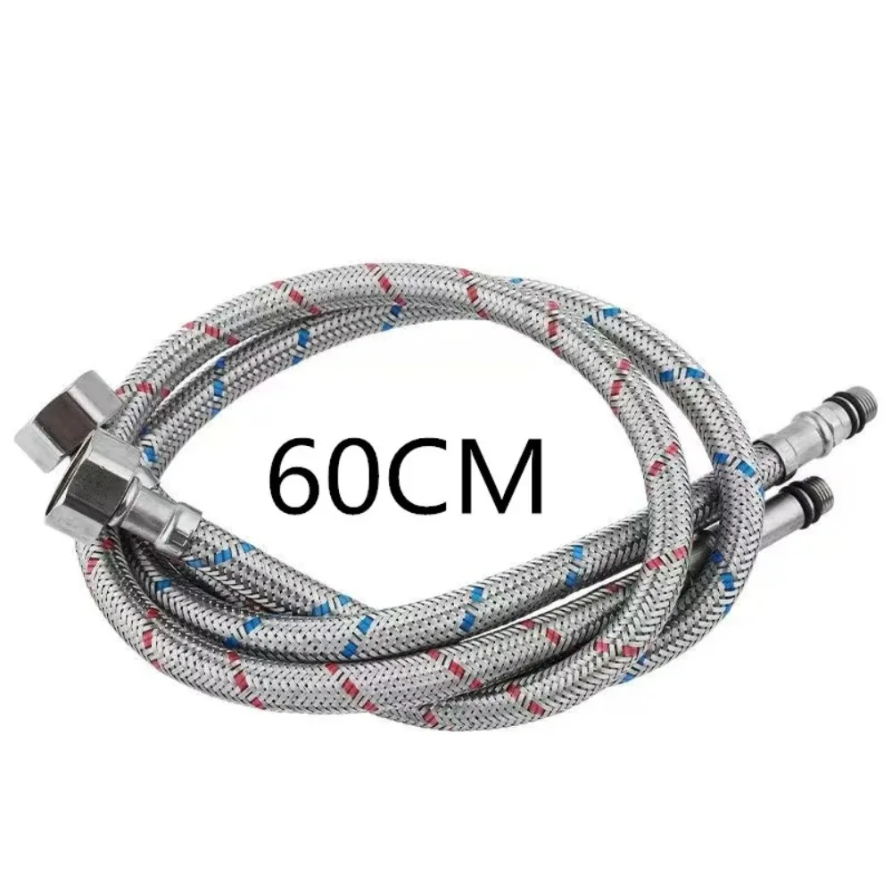 

2025 New Faucet Hoses Cold Hot Mixer Faucet Stainless Steel Water Inlet Pipe High Quality G1/2 Caliber Hoses Length 60cm/80cm