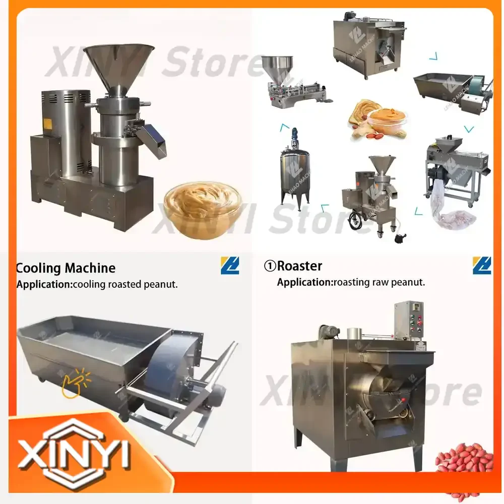 LEHAO 200kg Hr Roasted Peanut Almond Chickpea Sesame Paste Butter Grinding Machine for Food Processing Equipment Industrial