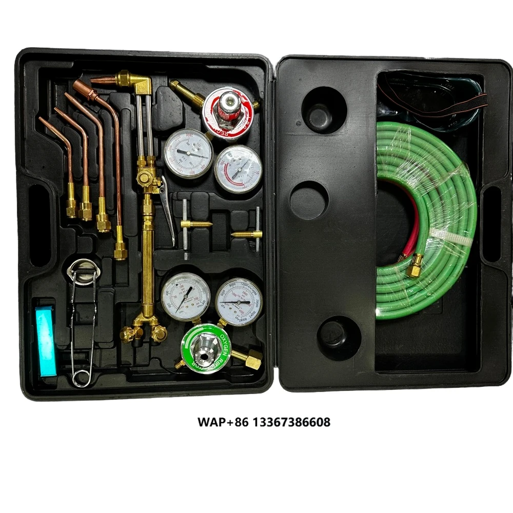 

Portable Industrial Gas Welding Torch Kit for Oxygen Acetylene Propane Excellent for Cutting and Welding