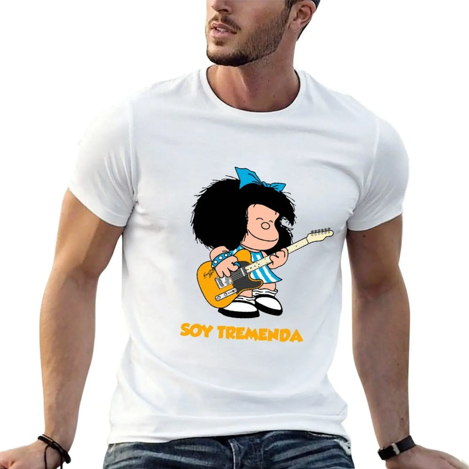 

mafalda quino comics T-Shirt man t shirts for men casual men t shirt cotton 100% man t shirt designer T-Shirt