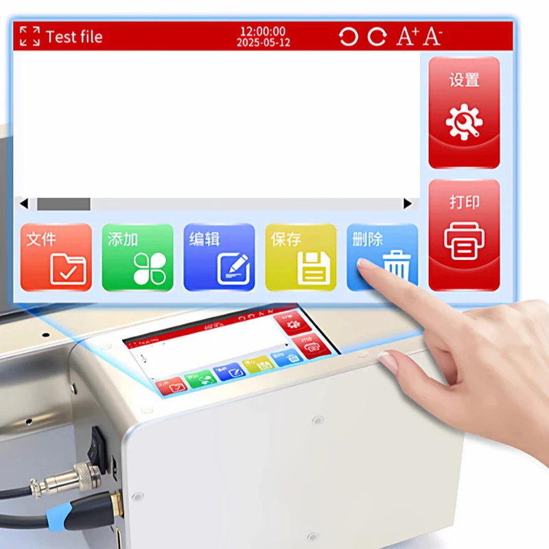 All In One Inkjet Printers With Conveyor Belt For Continuous Coding Barcode Expiry Date QR Code Logo 2-12.7mm High Precision