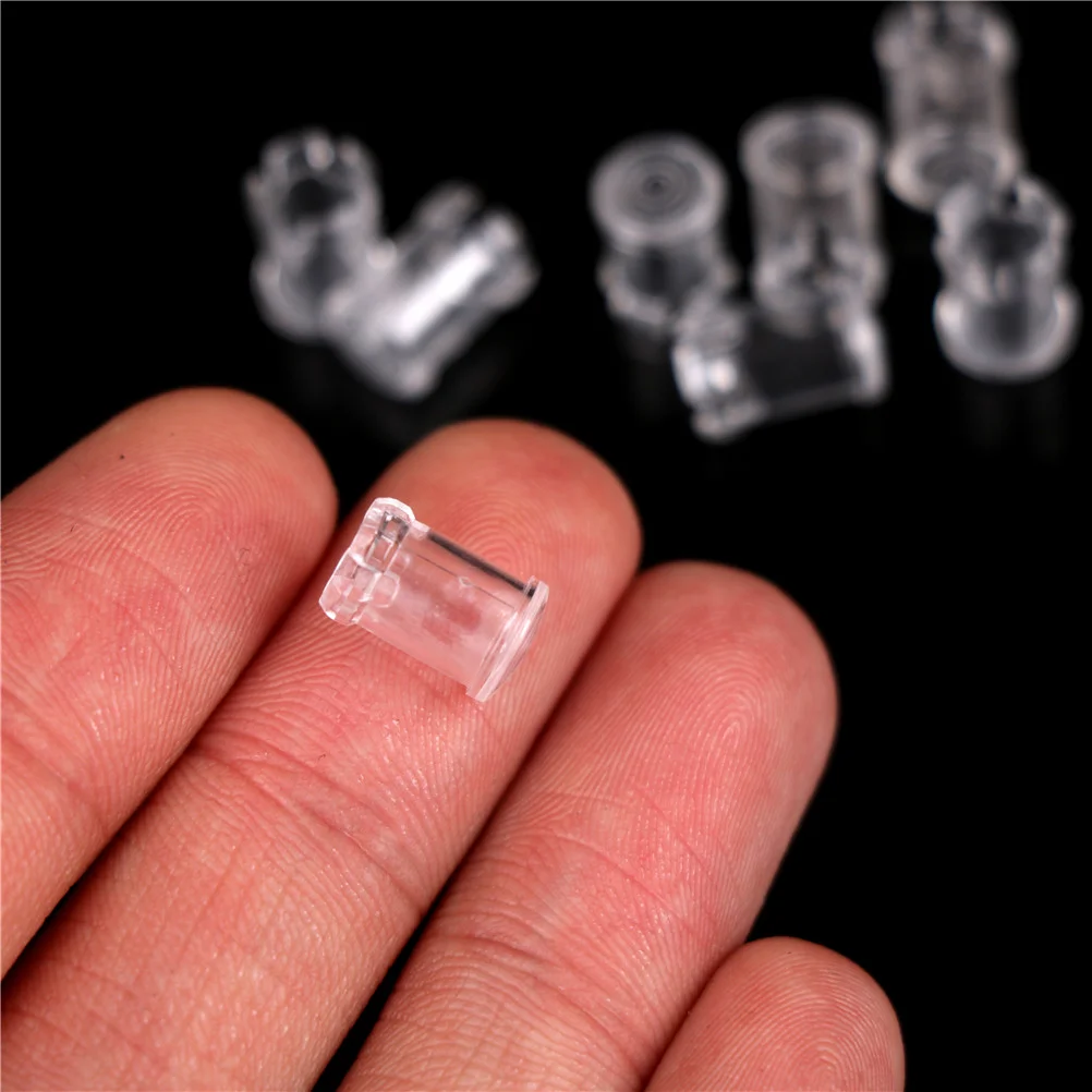 〔YY32〕10 PCS 5mm LED Light Emitting Diode Lampshade Protector Clear