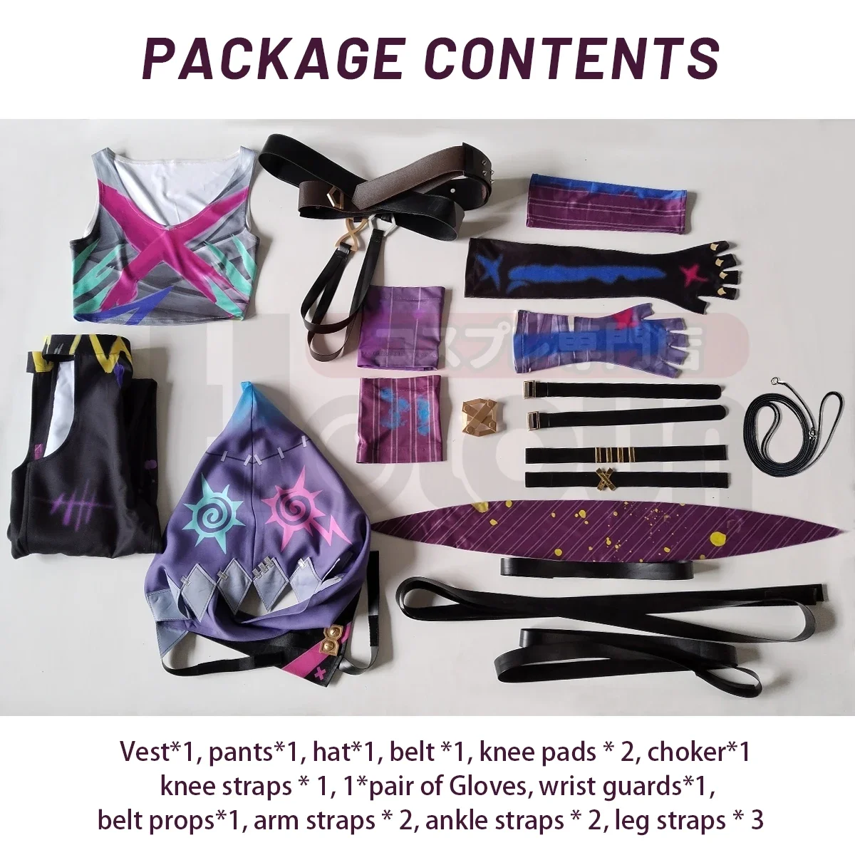 Cosplay  Game Jinx Cosplay Costume Wig Scrawl Vest Pants  Hat Outfit Halloween Christmas Gift Cos Convention