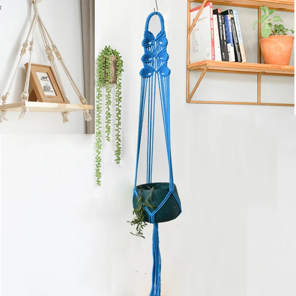 New arrival handmade indoor boho macrame plant hanger macrame holder for pot