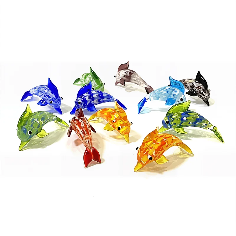 Marine Aquarium Europe - Different Style Mini Glass Dolphin Statue