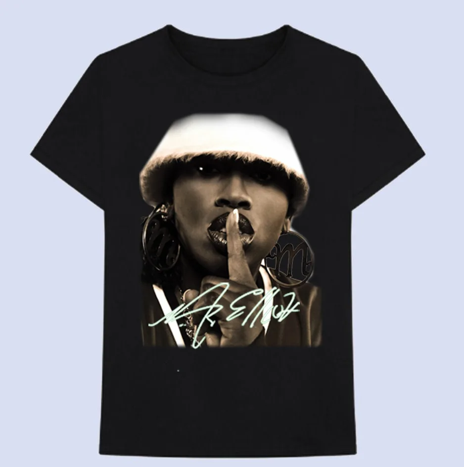 Classic Missy Elliott Black Short Sleeve Unisex Full Size T Shirt FN1217