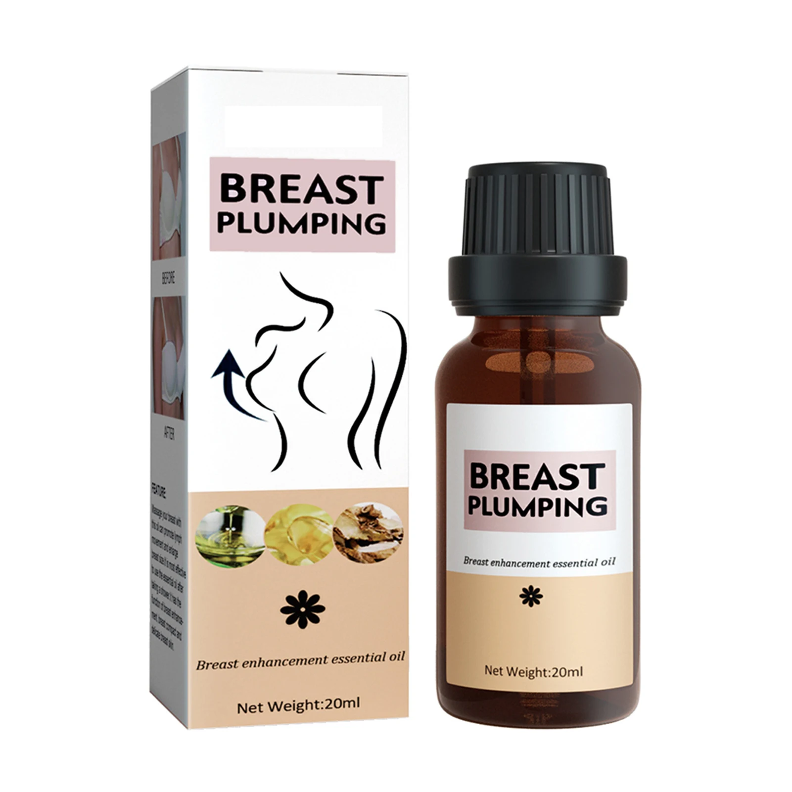 20ml Breast Enhancement Massage Essentials Oil Gental Non-irritating Breast Augmentation Liquid For Larger Fuller Breast