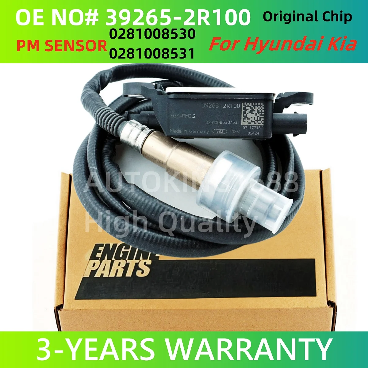 

39265-2R100 392652R100 0281008530 0281008531 High Quality NEW Particulate Matter Sensor PM Sensor for Hyundai KIA 39265 2R100