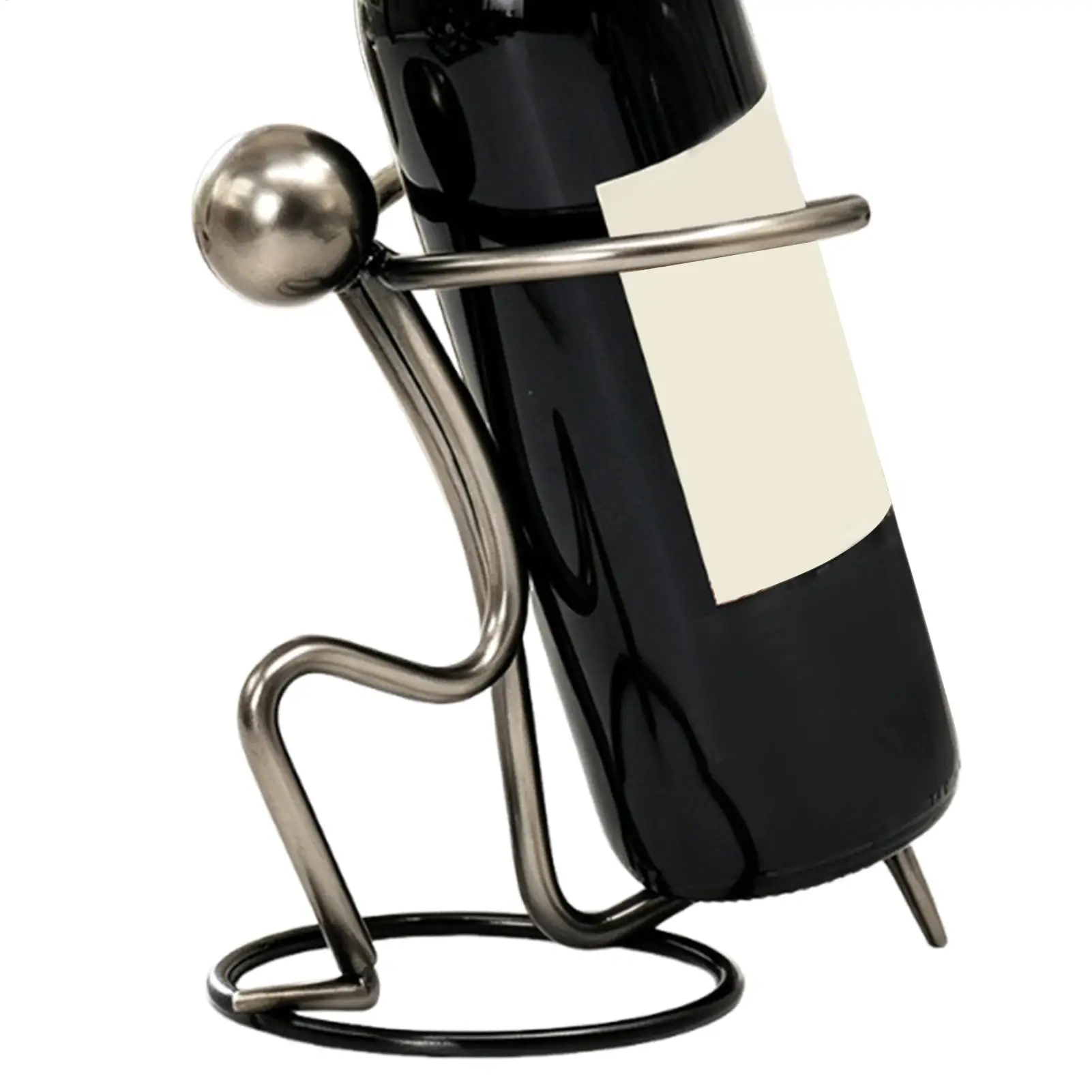 

Countertop Wine Rack Display Metal Tabletop Decor Soft Drink Bottle Rack For Bartender Collector Entertainer Homeowner Dinner