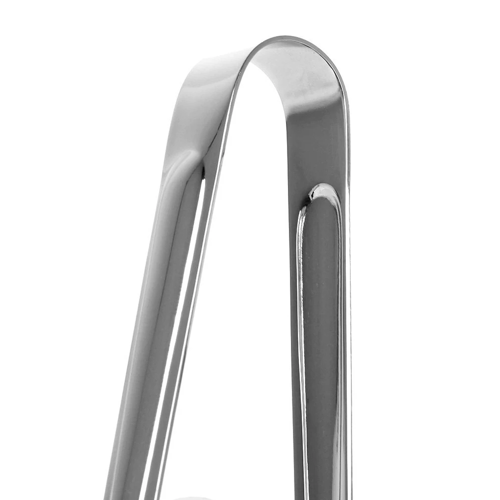 

Stainless Steel 12Cm Silver Serving Bbq Tongs Smooth Kitchen Tools For Sugar Ice Biscuits Cherry Cookie Barbecue Serving