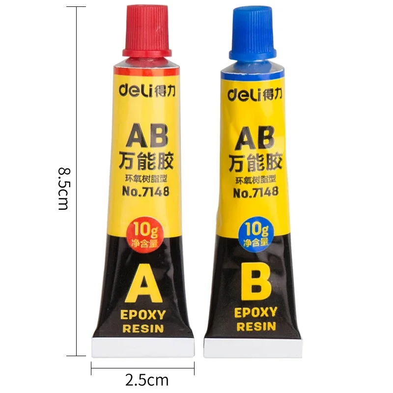 Pegamento AB de resina epoxi de 10g, pegamento de molde de Metal de plástico fuerte transparente A + B 20g, pegamento Universal de alta viscosidad