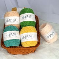 1MM Ultra-fine Yarn Matte Chenille Crochet Hand Woven Hat Sweater Doll Plush Yarn Milk Cotton Yarn for Crochet Chenille Wool