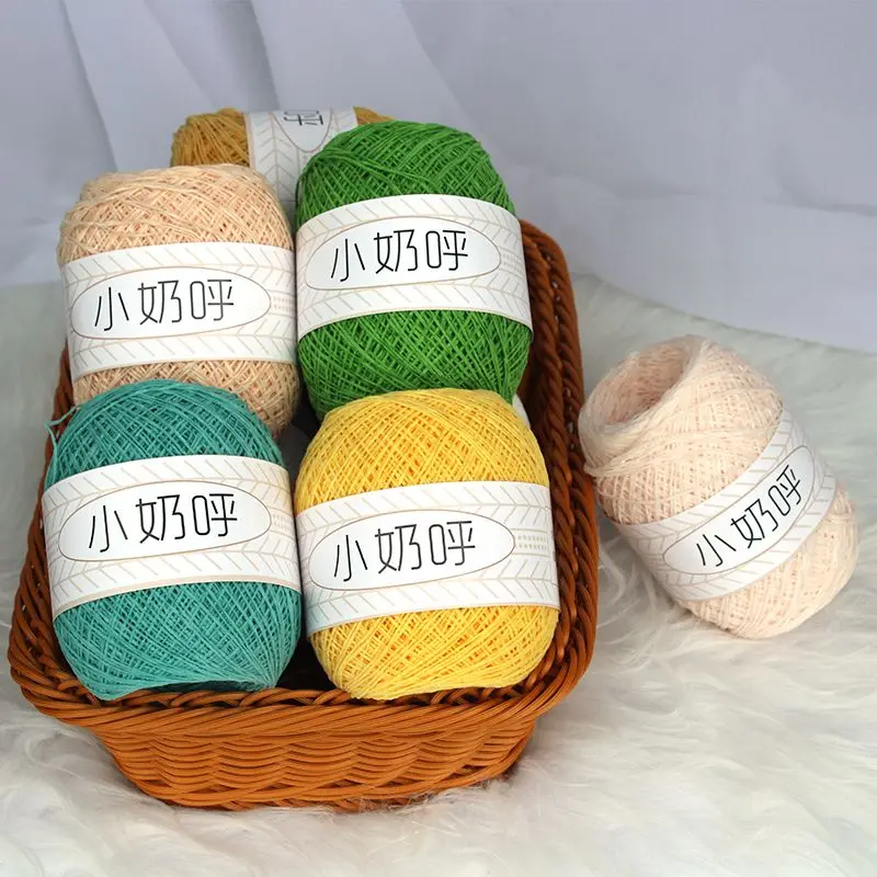 1MM Ultra-fine Yarn Matte Chenille Crochet Hand Woven Hat Sweater Doll Plush Yarn Milk Cotton Yarn for Crochet Chenille Wool