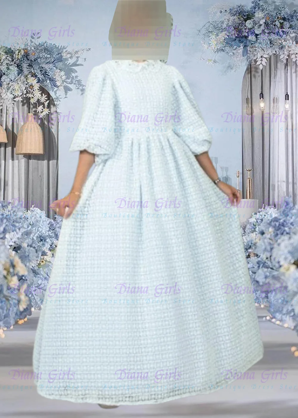 

Качественное платье для крещения и причастия, молочное кружевное платье с цветочным узором для девочек на свадьбу, платье с пышными рукавами, маленькое платье принцессы для дня рождения