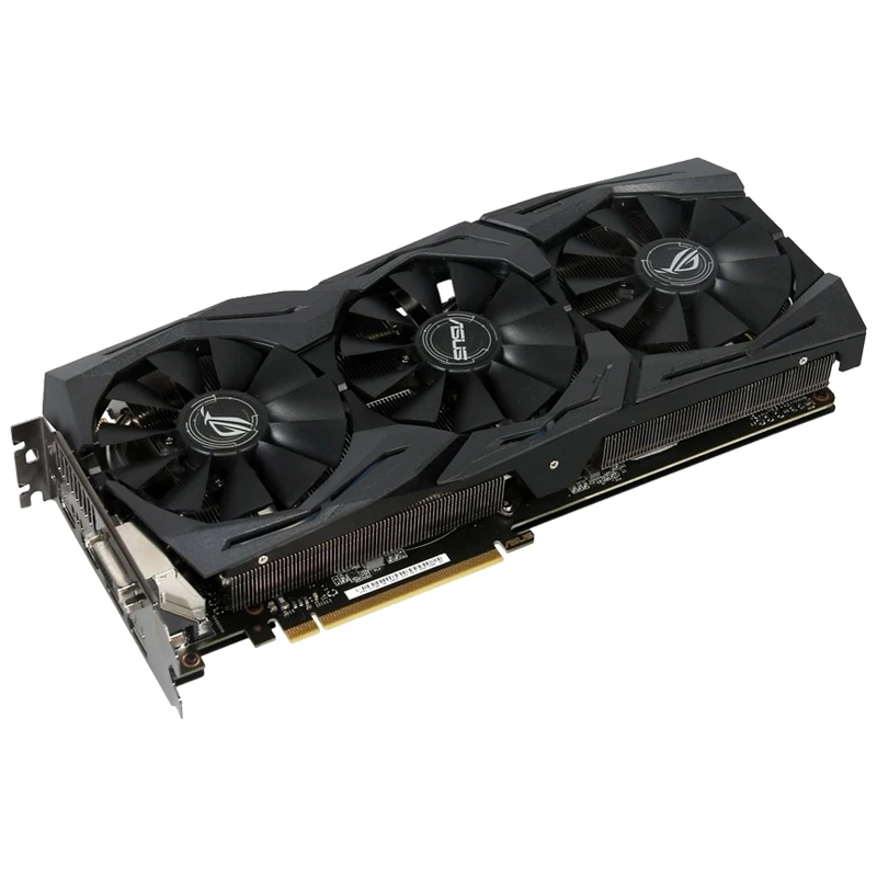 ASUS GeForce GTX 1080 8GB GDDR5X 256-bit PCIe 3.0 x16 16nm وحدة معالجة الرسومات لألعاب الكمبيوتر المكتبي
