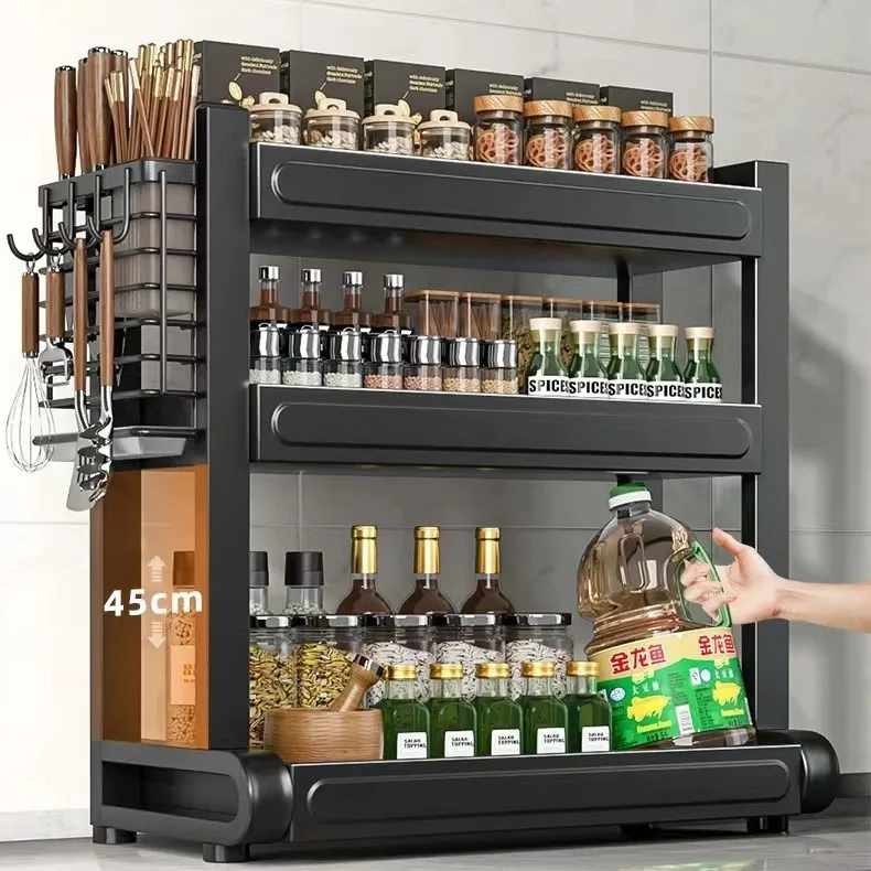 

Органайзер для специй AOLIVIYA на кухонную столешницу, подставка для специй, подставка для приправ, органайзер для палочек и ножей, креативный стиль A297640