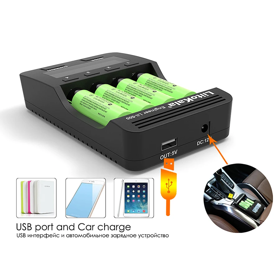 Liitokala Lii-500 Lii-600 Lii-PD4  Rechargeable Battery Charger 18650 3.7V 18350 26650 18500 20700 NiMH Lithium AA Charger